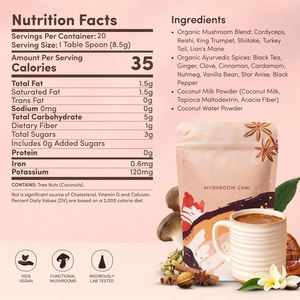 תה פטריות עם 6 פטריות אדפטוגניות לאנרגיה, ריכוז, עיכול וחיזוק מערכת החיסון - רעמת האריה, זנב תרנגול הודו, שיטאקי, ריישי - Product Image 6