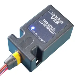 SR050LD 12V /24V 50安培智能VSR双电池充电系统隔离器充电器电压敏感继电器