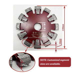 Cuchilla de sierra de diamante soldada con láser para ranurado en V de calefacción de pared y suelo OEM, para cortar hormigón y cemento duros - Product Image 6