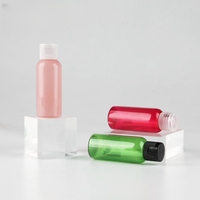 Botellas Plásticas PET con Tapa Mariposa y Tapa Abatible con Capacidades de 5ml a 500ml, Botella Compresible Cosmética Transparente de PET