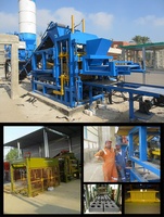 Machine de fabrication de blocs de béton hydraulique QT4-15 automatique bon marché Machine de fabrication de briques de ciment