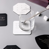 Dessous de verre en papier personnalisés avec logo personnalisé Dessous de verre en papier jetables pour bar à bière pour