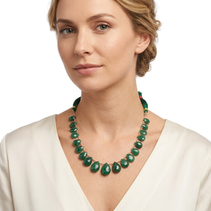 Colección de Cuentas de Joyería Hechas a Mano con Beryl Esmeralda Natural de Alta Calidad, Color Verde Liso, Forma de Lágrima de 4mm, para la Creación de Joyas - Product Image 2