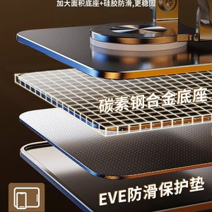 Aluminum Alloy <b>Tablet</b> Pc <b>Stand</b> Adjustable Height Foldable 360 Degree Rotation For Desktop Use - Product Image 4