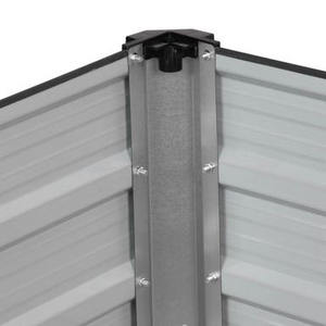 Jardinière surélevée en métal galvanisé LJ, lits de jardin surélevés pour l'extérieur, montage facile, pour la culture de légumes, de fruits et de fleurs - Product Image 4