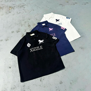 เสื้อโปโลปักโลโก้แบบกำหนดเองปี 2026 ลายอักษรตราสัญลักษณ์ สำหรับกีฬารักบี้ กอล์ฟ ดีไซน์คอลเลคชั่นฤดูใบไม้ผลิ-ฤดูร้อน แขนสั้น - Product Image 4