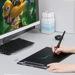 Huion Dial 2 Pengontrol Koneksi Nirkabel Tablet Gambar Pena Digital Desain Q630M Tablet Grafis