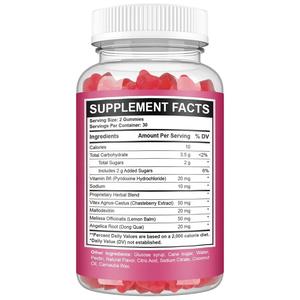 Gomitas de Vitex y Chasteberry de Marca Privada para Mujeres, Equilibrio Hormonal, Alivio Natural del SPM y Suplemento para el Ciclo Menstrual - Product Image 6