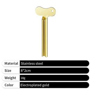 2025 New Arrival <b>Metal</b> Toothpaste Tube Squeezers Hair Salon Stainless Steel Beauty Tool Key <b>Roller</b> Squeezer for Promotion - Product Image 3
