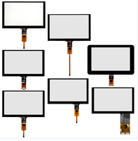 Panel de Pantalla Táctil Capacitiva USB de 3.5 3.8 4.3 5 7 9 10.4 15 17 Pulgadas, Interfaz IIC+USB, Pantalla Capacitiva con Interfaz I2C