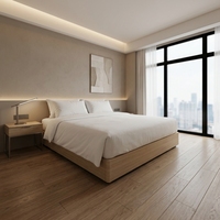 Ensemble de meubles de chambre à coucher en bois de style européen moderne, 13 pièces, pour hôtel, appartement, standard 3-5 étoiles