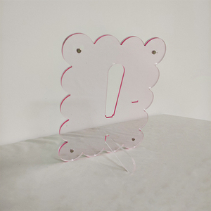 Rõ ràng <span class=keywords><strong>Acrylic</strong></span> vỏ sò hình ảnh khung nghệ thuật bé hình ảnh khung 5x7 khung ảnh nổi hình ảnh hiển thị đứng với vỏ sò cạnh - Product Image 4