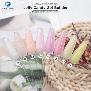 Gel de construction pour ongles en gel dur UV à absorption rapide, couleur rose gelée, haute capacité 15/300g, gel de construction pour ongles, couleur printemps - Product Image 2