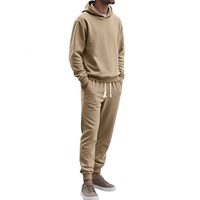 Ensemble de survêtement coupe-vent 2 pièces pour homme : sweat à capuche demi-zip et pantalon cargo multipoches avec logo – Idéal pour le sport et les loisirs