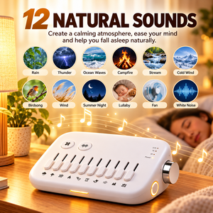 Machine à bruit blanc portable pour le sommeil, apaisant sonore rechargeable par USB avec veilleuse pour chambre et voyage - Product Image 2