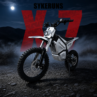 SYKERUNS X7 Electric Dirt Bike Adult Rugged Off-Road Motorcycle for Extreme Terrain with 60V 27Ah Battery USA Fast Shipping