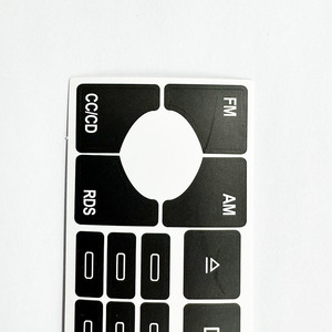 Button Repair Sticker For Audi A4 B6 C5 <b>CD</b> Cassette Radio Panel Black <b>Customized</b> Adhesive Digital Printing Reusable - Product Image 1