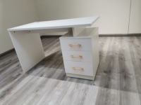 Table de travail moderne en bois, noir et blanc, nouveau, grande et simple, meubles de bureau et de maison, ordinateur avec tiroir pour chambre à coucher