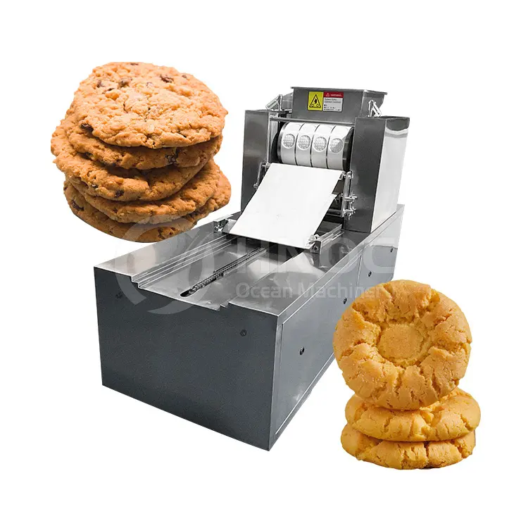 महासागर स्वचालित बादाम कुकी आकार स्नैक मशीन एम्बालेज अखरोट बिस्किट और कुकी बनाने की मशीन