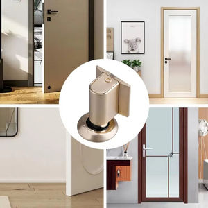 Butée de porte invisible à ressort magnétique permanent en alliage de zinc, type portique de sécurité au sol, installation adhésive 3m - Product Image 4