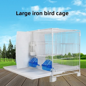 Luxury Ornamental <strong>Bird</strong> <strong>Cage</strong> with New Clasp Large Space and Partition Silk <strong>Bird</strong> Breeding Carrier in Plastic Tray Box Packing - Product Image 2