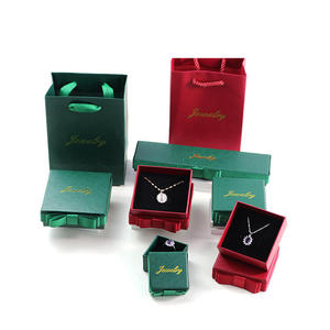 Multipack Bracelet Necklace Earring Pendant Jewelry Gift Box Heaven and Earth Cover High End Gift Box With Bow - Product Image 1