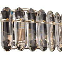 Ventilateur de plafond avec lustre en cristal 903B 50/66/76CM avec télécommande