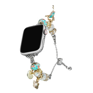 Decorative Beaded Luxury & Comfortable Customizable <b>Watch</b> Band <b>Women</b> Charm Bracelet Strap for Smartwatch Jewelry - Product Image 6