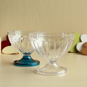 Calici <span class=keywords><strong>Trasparenti</strong></span> da 250ML per Vino Rosso, Piccole Coppette in Plastica per Yogurt, Budino, Gelato e Dessert per Matrimoni - Product Image 1