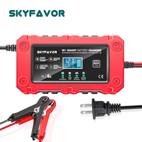 Cargador de Batería Inteligente de 12V 6A del Fabricante, Cargador de Batería de Coche de 12V, Cargador de Carga Lenta de 12V, Cargador Automático de Batería de Motocicleta