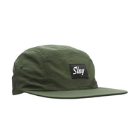 Sombrero de nailon de 5 paneles sin estructurar de alta calidad personalizado, gorra de lujo para ciclismo, gorra para correr, gorra impermeable con pico suave para hombres que acampan