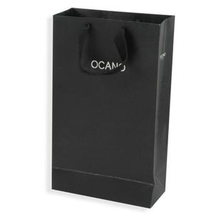 Sac en papier cartonné haut de gamme Crown Win avec logo personnalisé, fenêtre transparente et ruban, accessoire pour les boissons à emporter, sac de shopping - Product Image 5