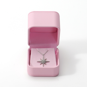 FANXI - Cajas de Embalaje de Joyería Cuadradas Modernas de Piel Sintética al por Mayor, Caja Organizadora de Lujo Personalizada para Anillos, Pendientes y Pulseras - Product Image 2