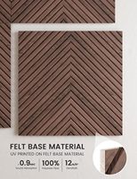 Panneaux Acoustiques Effet Bois 100% Fibre de Polyester Haute Densité 0.9 NRC avec Adhésifs pour Studio d'Enregistrement et Maison