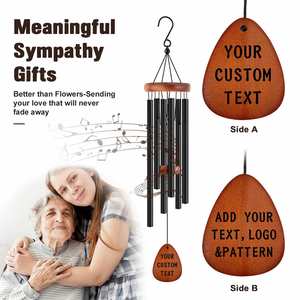Ww196 Indoor Home Decoration Deep Tone Tuned Musical Corinthian <b>Bells</b> Metal <b>Chime</b> 32 37 Inch Pet Memorial Wind <b>Chimes</b> - Product Image 2