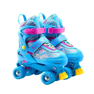 Gosome Verstelbare Quad Rolschaatsen 4 Wiel Schaatsen Zwart Alleen Pp Plastic GX-1613A 54*32Mm EN71 /EN13843 abec-7 Cn; zhe 85Kg