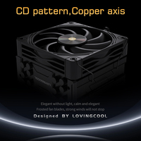 Lovingcool CPU Cooler 120mm aluminium dissipateur thermique PC Compatible LGA 1700 1200 1366 115x AM5 AM4 processeurs
