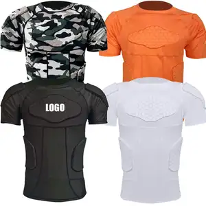 youth padded compression shirt, youth padded compression shirt