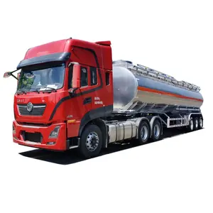 Kwaliteit Clw Diesel/Benzine Transport Oplegger 3 Assen Aangepaste Aluminium 50 Cbm Brandstoftank Aanhangwagen Te Koop