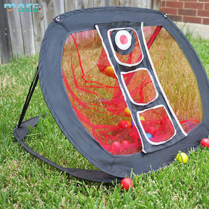 SeeMore Juegos de interior al aire libre Precisión de astillado Práctica de swing Regalo de golfista Práctica de golf Objetivo de red con alfombrilla y pelotas - Product Image 2
