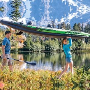 <span class=keywords><strong>Kayak</strong></span> gonflable de canoë de radeau de pêche de <span class=keywords><strong>Challenger</strong></span> 2 personnes pour des sports nautiques - Product Image 2