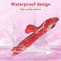 Silikon 2-in-1 Vibrator mit 10 Frequenzen, Rabbit-Vibrator für G-Punkt-Stimulation, Spezieller Vibrator für Körperpflege und Weibliches Sexspielzeug