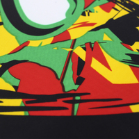 Venta al por mayor de alta calidad 3x5ft poliéster Rasta bandera de la paz de BOB Marley Reggae Hippie banda