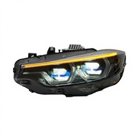 Phare de voiture pour BMW F32 2012-2019 F82 M4, LED DRL, 425i 428i 430i 435i F36 F80 F33, mise à niveau vers le style LCI