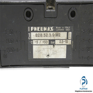 Nouveau et authentique : Solénoïde PNEUMAX importé d'Italie 828.52.3.9.M2 en stock - Product Image 3