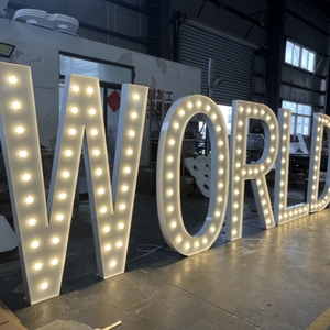 Chất lượng tốt nhất <span class=keywords><strong>LED</strong></span> xếp chồng Neon 'kết hôn với tôi' 3ft 4ft hai hàng lớn ánh sáng marquee chữ cho đám cưới nền treo - Product Image 1