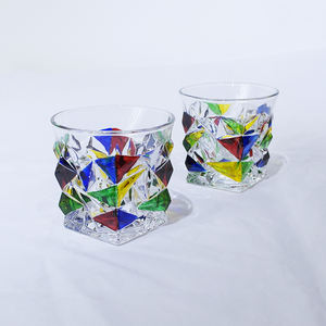 Luxe Coloré Diamant 300ml Whisky Verre Design Moderne Barware pour Bourbon Macellan <span class=keywords><strong>Tequila</strong></span> Whisky Vin - Product Image 3