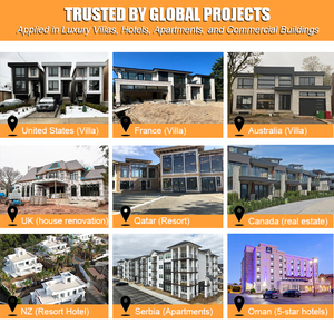 AS2047 Fenêtres à battant en aluminium à double vitrage à rupture thermique à persienne trempée Économie d'énergie pour l'entrée Hôtel Utilisation Australie - Product Image 6