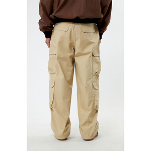 Produttore personalizzato di alta qualità personalizzato Casual comodo cotone <span class=keywords><strong>Beige</strong></span> <span class=keywords><strong>pantaloni</strong></span> larghi Multi tasca <span class=keywords><strong>pantaloni</strong></span> <span class=keywords><strong>Cargo</strong></span> - Product Image 4