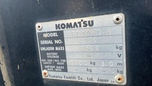 Low Price Komatsu FD70 <b>Used</b> Forklift 7 Ton Diesel Forklift <b>Used</b> for Sale in Shanghai - Product Image 2